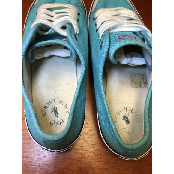 Ralph Lauren Polo Boy’s Chaz Teal Blue Size 7 - Picture 5 of 8